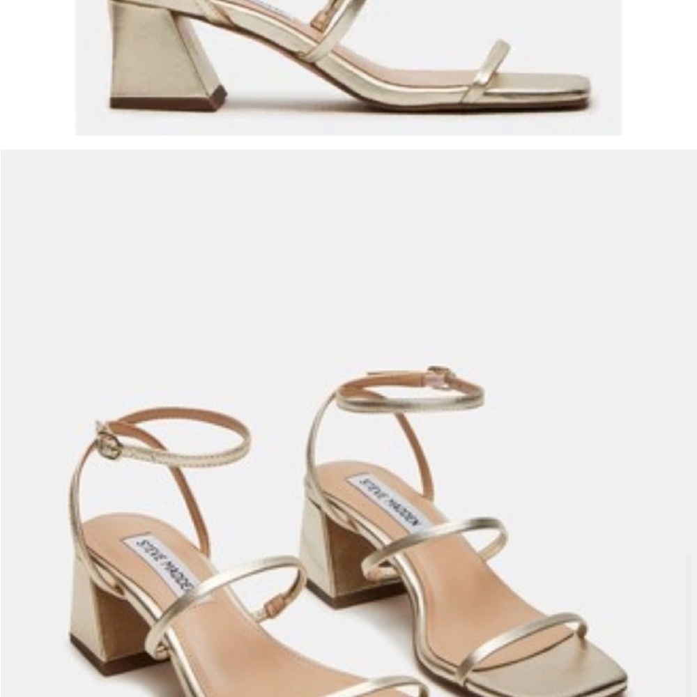Steve Madden Ashlynn Gold Women's Sandals